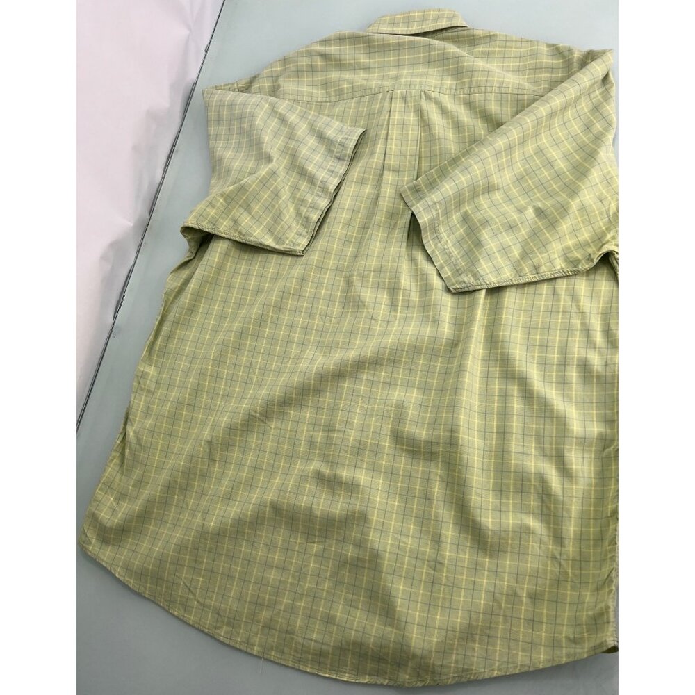 Gitman Bros Shirt Mens Large L Short Sleeve Button Up Green Plaid Pocket - Picture 3 of 6